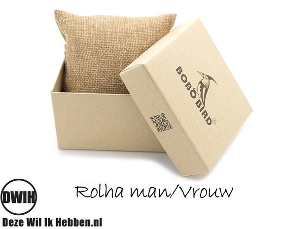 Houten horloge: Rolha Man