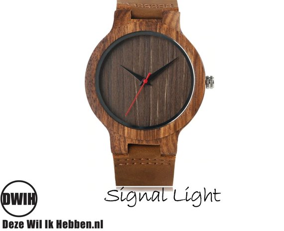 Houten horloge: Signal Light