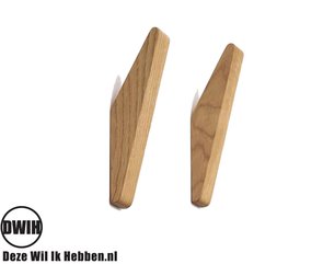 2 stuks -Nordic Design- kapstok wand haken - naturel - Modern Design