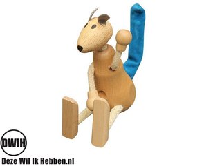 Nordic Design: Educatief speelgoed - Houten Kangaroe