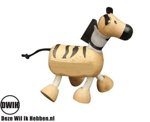 Nordic Design: Educatief speelgoed - Houten Zebra