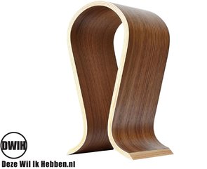 Houten design hoofdtelefoon steun
