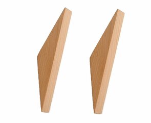 Nordic Design Kapstokhaken - Set van 2 - Naturel Beuken - Modern Design