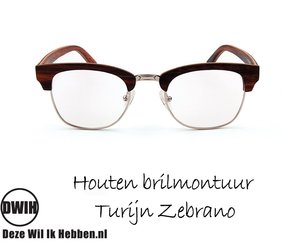 DWIH - Houten brilmontuur - Turijn - Ebben} DWIH - Houten brilmontuur - Turijn - Ebben