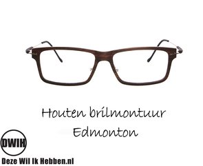DWIH - Houten brilmontuur - Edmonton - Ebben} DWIH - Houten brilmontuur - Edmonton - Ebben