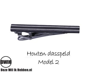 Houten Dasspeld model 2