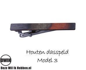 Houten Dasspeld model 3