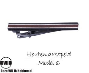 Houten Dasspeld model 6