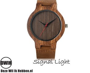 Houten horloge: Signal Light