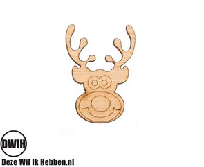 LaserWood Pin / Broche Eland