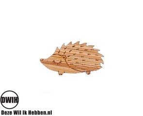 LaserWood Pin / Broche Egel