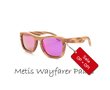 Houten zonnebril: Metis Wayfarer  Paars
